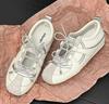 Silver Mary Jane shoes, lazy single shoes, soft soles are not tired feet 2025 new models, inner height increase 5cm ballet training shoes for women