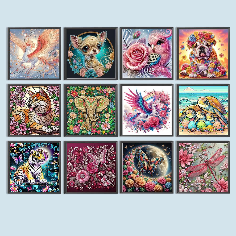 5D DIY Teilweise Speziell Geformter Bohrer Diamantmalerei Set Tier Hausdekoration