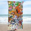 Digmon Print Beach Towel, Large Soft Quick Dry Towel for Beach Camping Swimming