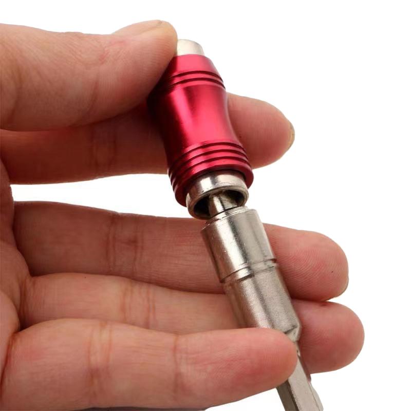 1/4 Inch Hex Magnetic Screw Drill Tip Quick Change Locking Bit Holder Drill Screw Tool Drive Guide Drill Bit Extension Rod