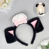 Soft Plush Dog Ear Hairband For Women Girls Cosplay Anime Hair Hoop Party Costume Sweet Style Accessory
