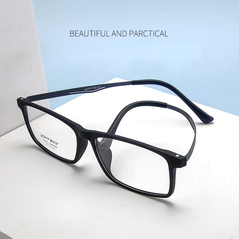 Big Size Eyeglass Man Square Eyewear 2023 TR90 Super Light Comfortable Black Optical Prescription Glasses Woman Free Shipping