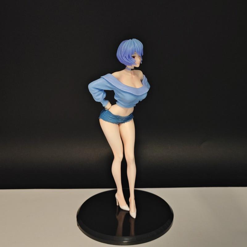 19.5cm Japanese Animation Girl Ayanami Rei POLYVINYL CHLORIDE Action Figure Plaything Gk Game Statue Fans Adult Collector-Worthy Miniature Figure