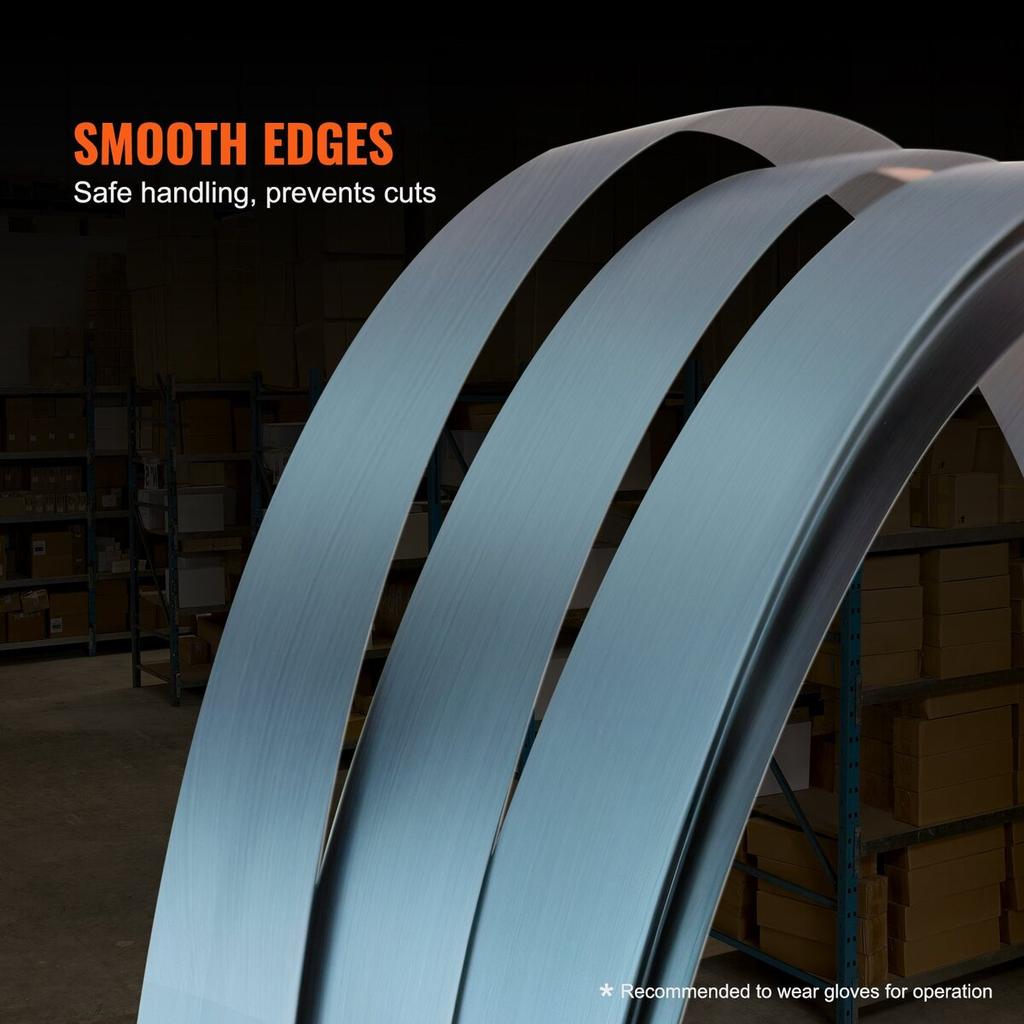 Packaging Steel Strapping Roll 3/4" X 0.02" X 1640' Banding Strap 1700 Lbs