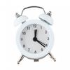 Alarm Clock Classic Double Bell Glass Lens PVC Clock Face