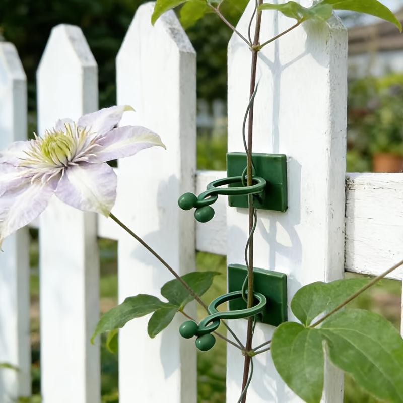 40pcs Self-Adhesive Plant Climbing Wall Hooks Wall-Climbing Tool Fixing Vine Clips Vine Support Brackets Gardening Accessories