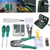 11PC LAN Network Crimper Plier Hand Tool Repair Cable Tester Cat5 Ethernet Connector Test RJ45 Stripping Cable Mak Kit