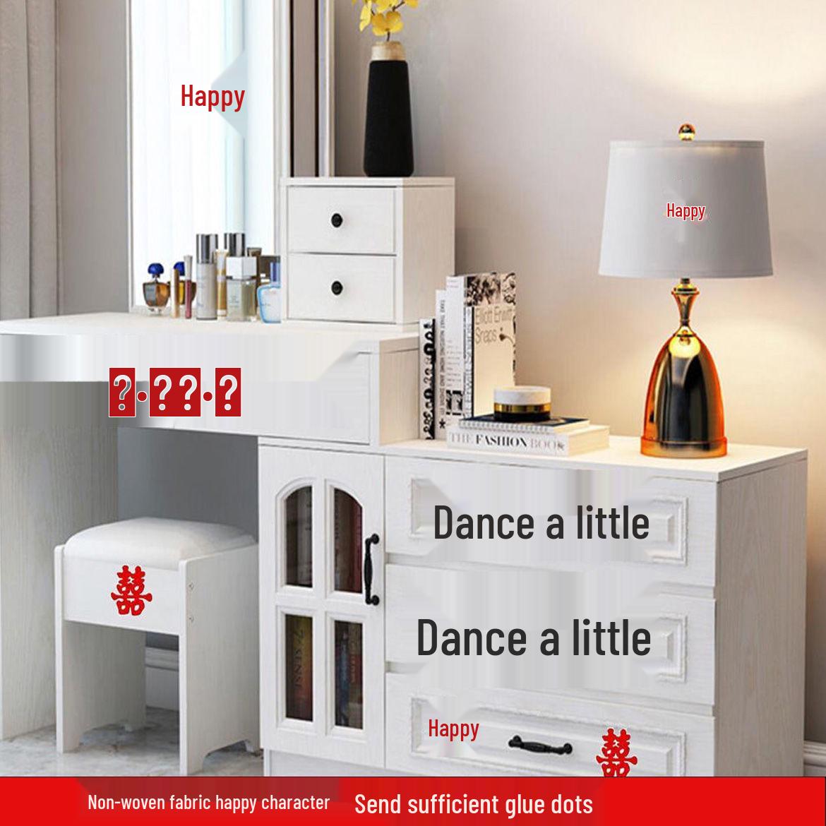 

Свадебный декор Двойное Счастье Наклейка Си - Самоклеящаяся, Нетканый материал