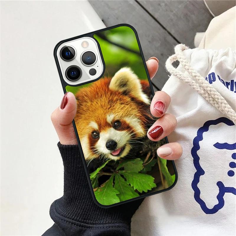 Red Panda Cute Animal Phone Case For iPhone 17 Air 15 16 Cover  11 13 14 Pro Max 12 Plus Max Fundas