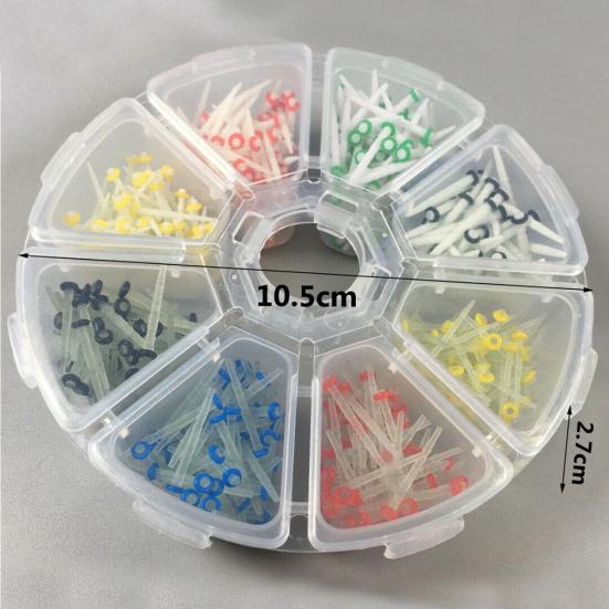 200 Stück 1,2/1,4/1,6/1,8 mm Glas Quarz Zähne Restaurative Dental Fiber Post Kit