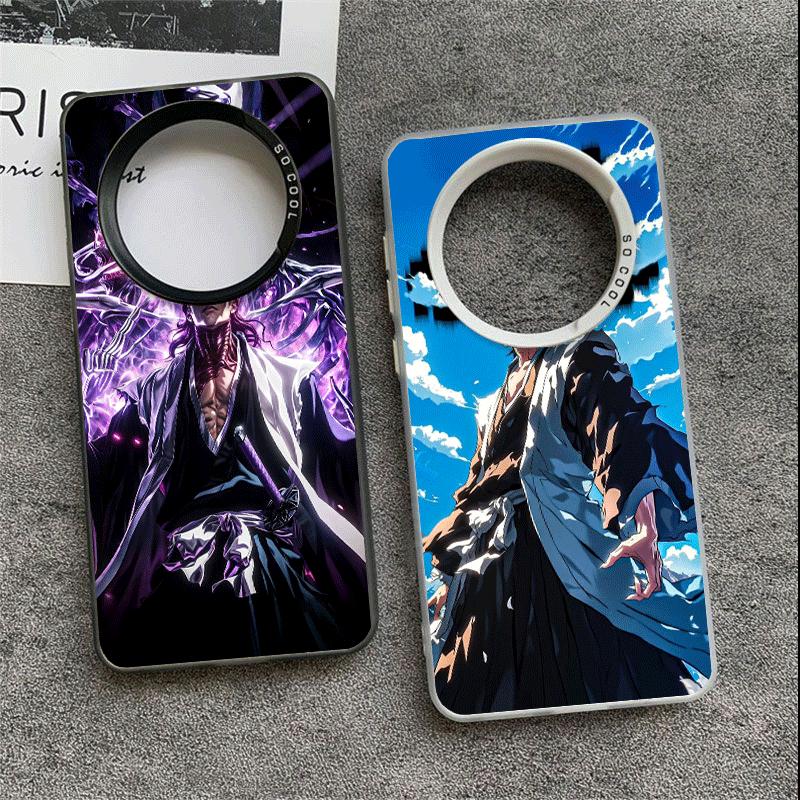 Bleach Aizen Sousuke Soft Phone Case for Samsung Galaxy S24 S25 FE S26 Edge S23 Ultra S22 Plus S21 + Shockproof Cover Back Shell