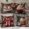 Christmas Printed Cushion Cover Series New Home Sofa Decoration Cushion Cover Bedroom Cushion Cover