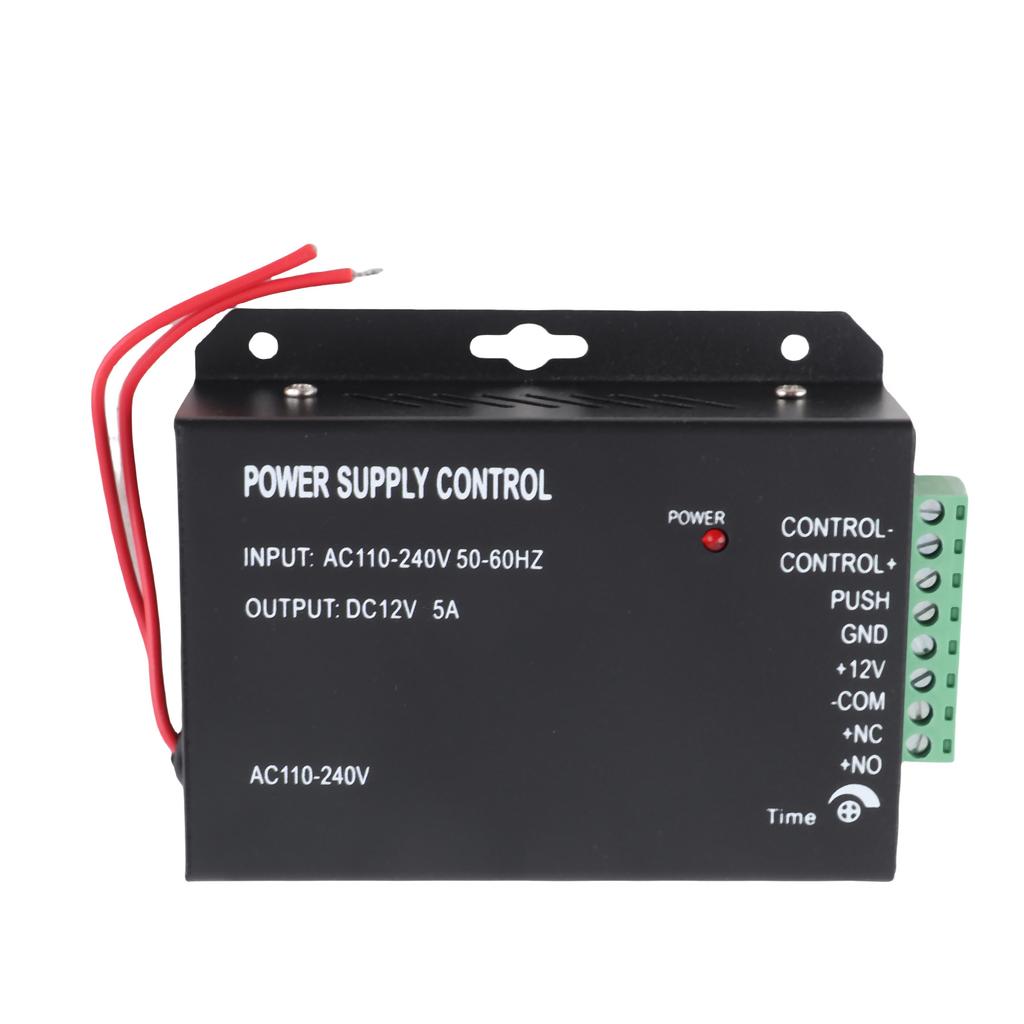 12V 5A Door Entrance Guard System Access Control Power Supply Black 100 260V