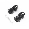 Bicycle Parts 1 Pair Black Metal Folding MTB Bike Rear Seat Footrests Bike Pedals Bicycle Foot Pegs