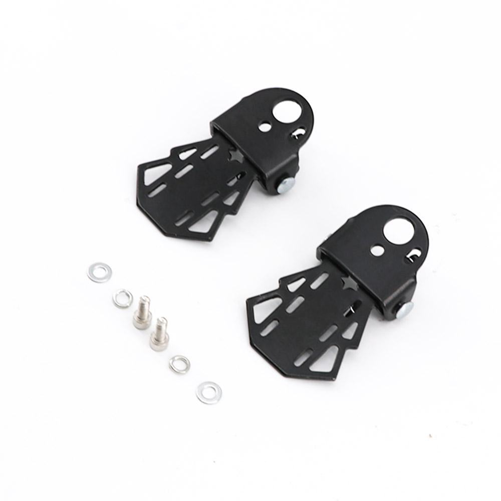 Parts Cycling Road Bike Folding Metal Black Bicycle Foot Pegs Footrests Bike Pedals Rear Seat