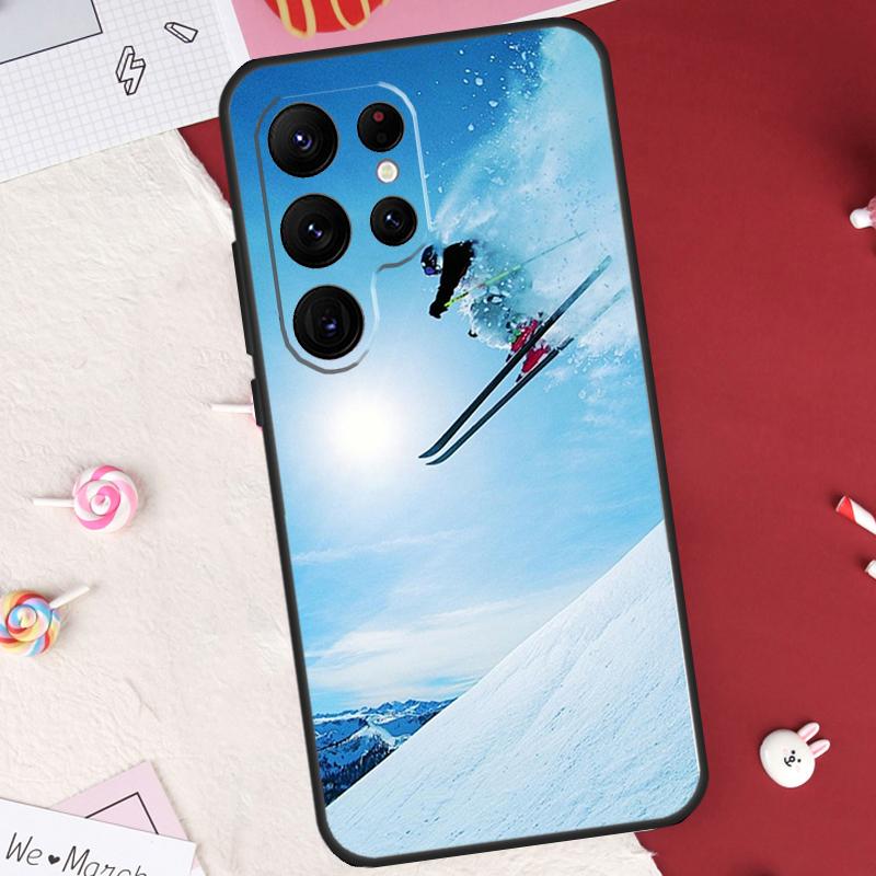 

Ski Neige Snowboard Case For Samsung Galaxy S26 Ultra S20 S21 S22 S23 S24 S25 Ultra S10 Plus S25 FE Cover Shell Galaxy S23