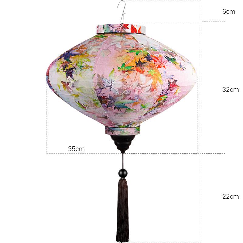 12/14 Zoll Chinesische Seidenlaternen Japan Vietnam Mondfestlaterne Für Außen Frühlingsfest Party Hängedekor Palastlaterne