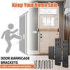 Door Barricades Clamps Set Brackets Bars Security Door Brackets Steel Rack
