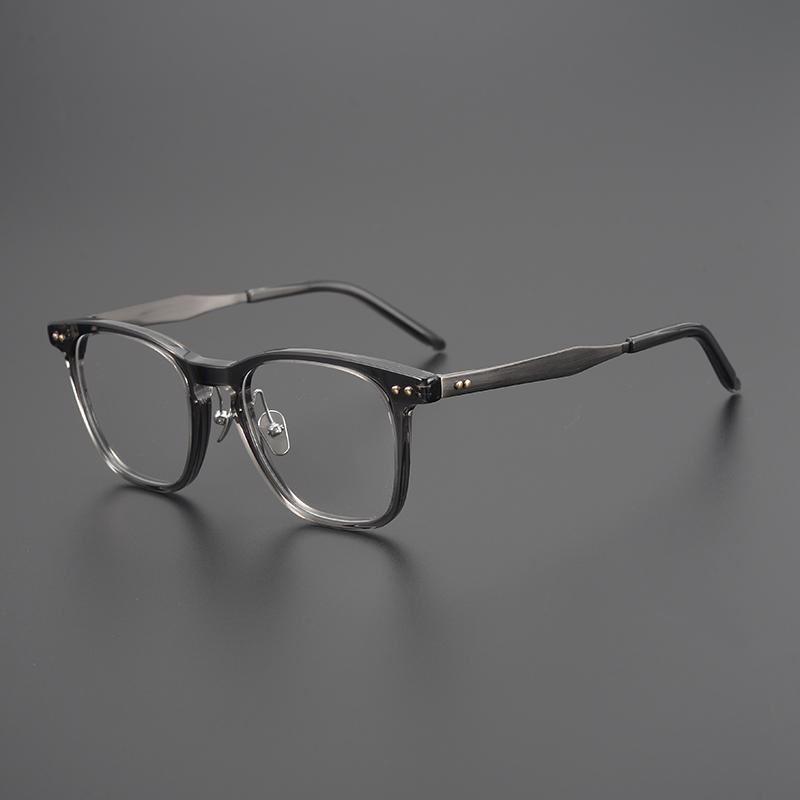 Men Glasses Frame Women High Quality Square Titanium Glasses Frame Anti-blue Light Acetate Eyeglasses Frames