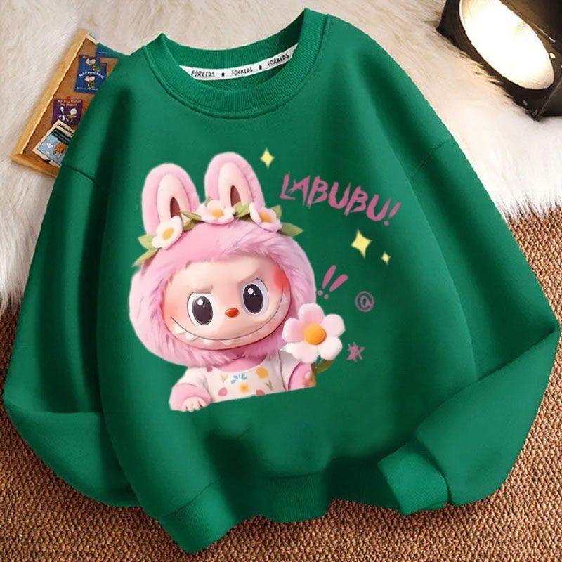 Loose Round-neck Hoodies for Children, Fashionable Long-sleeved and Cute Round-neck Hoodies for Boys and Girls In Spring, Autumn and Winter