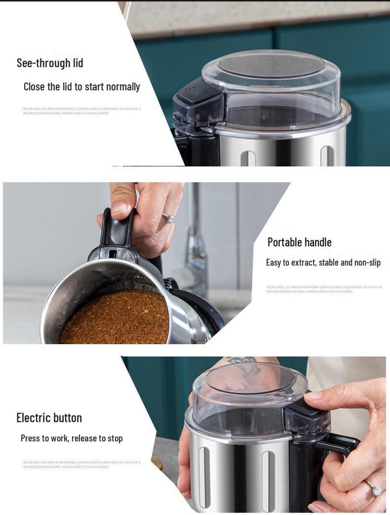 Household Grinder Pulverizer - Small Fine Powder Crusher & Kitchen Food Processor for Grains and Medicinal Materials