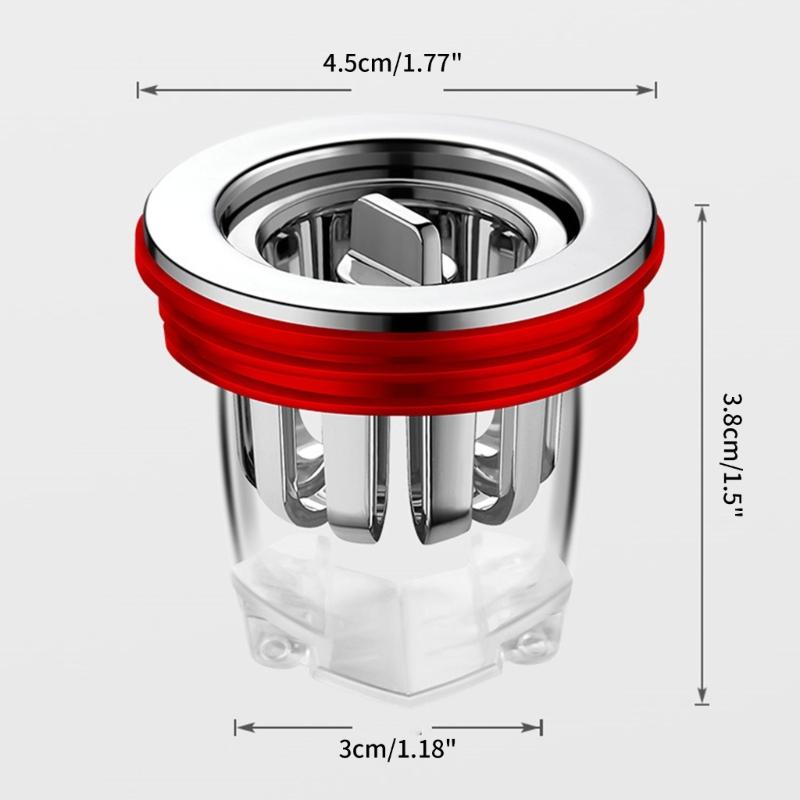 Anti-odor Floor Drain Core Backflow Preventer Shower Waste Water Drainer Insert Drain Plug Hair Catchers Sewer Core