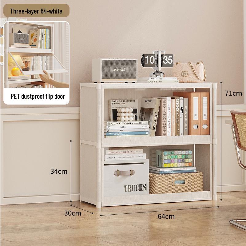 Children's Large Capacity Transparent Floor-standing Bookshelf & Storage Cabinet