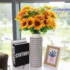 Umělé slunečnicové sedmikrásky Zahradní dekorace svatební party Domácí dekorace