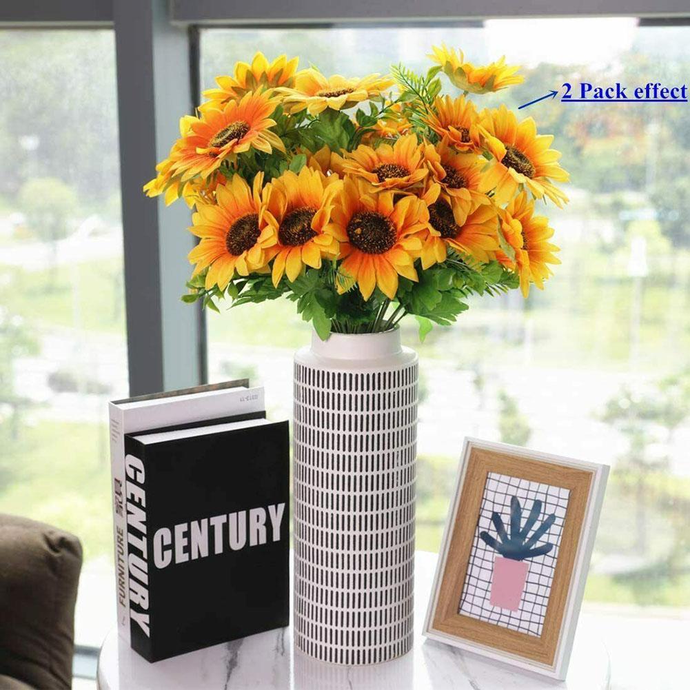Umělé slunečnicové sedmikrásky Zahradní dekorace svatební party Domácí dekorace