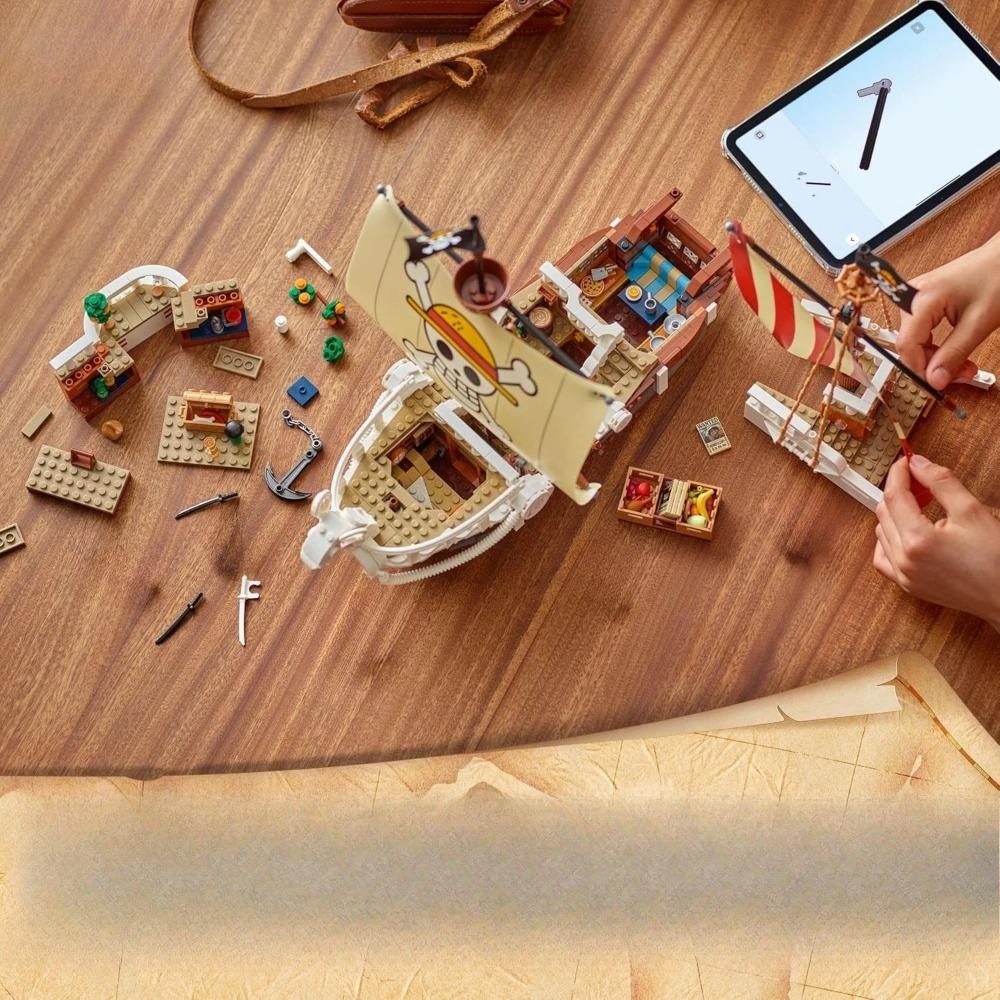 Fröhliches Abenteuer Piratenschiff 75639 Bausteine Sets Kompatibel mit Legoed Partikeln Geeignet für Weihnachtsgeschenke 1376 Stück