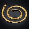 Bracelets et colliers Chaîne Serpent 6mm en Acier Inoxydable Couleur Or Argenté Pour Femmes Hommes Mode Fête Mariage Parures Bijoux Cadeaux