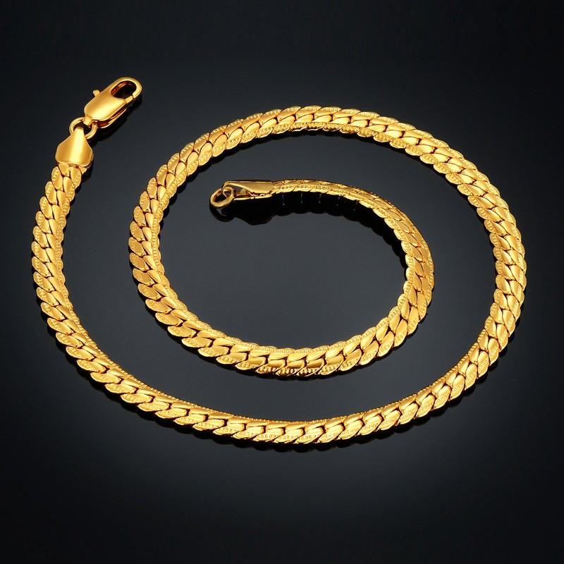 Bracelets et colliers Chaîne Serpent 6mm en Acier Inoxydable Couleur Or Argenté Pour Femmes Hommes Mode Fête Mariage Parures Bijoux Cadeaux