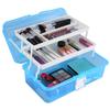 Blue Color Cosmetic Tools Container Portable Craft Storage Case  For Baking Supplies