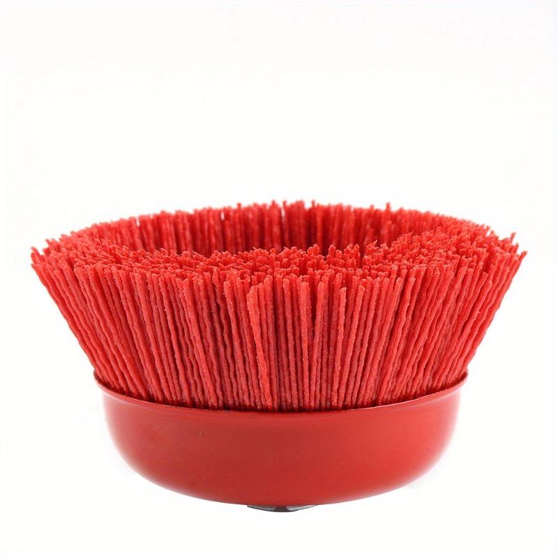 1 PC Nylon Brush 125mm Nylon Abrasive Cup Brush Wheel for Metal Woodworking Glass Polishing Deburring Cleaning Abrasive Tool
