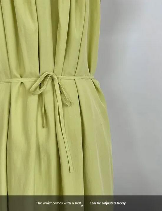 Luxi Tencel Tek Omuz Fırfırlı Tüp Elbise - Kore Stili