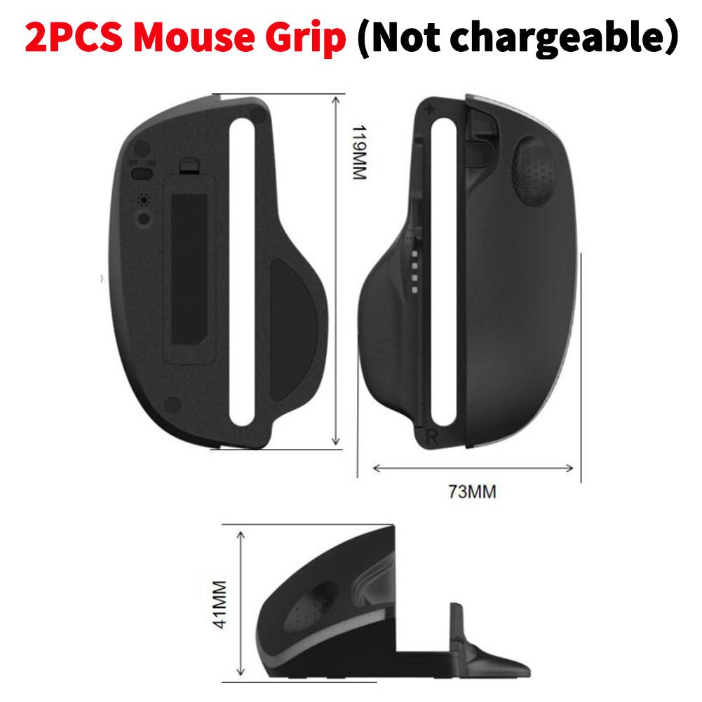 2Pcs Mouse Grip for Nintendo Switch 2 Joy-Con Left Right Controller Ergonomic Mouse Mode Holder For Switch 2 Gaming Accessories