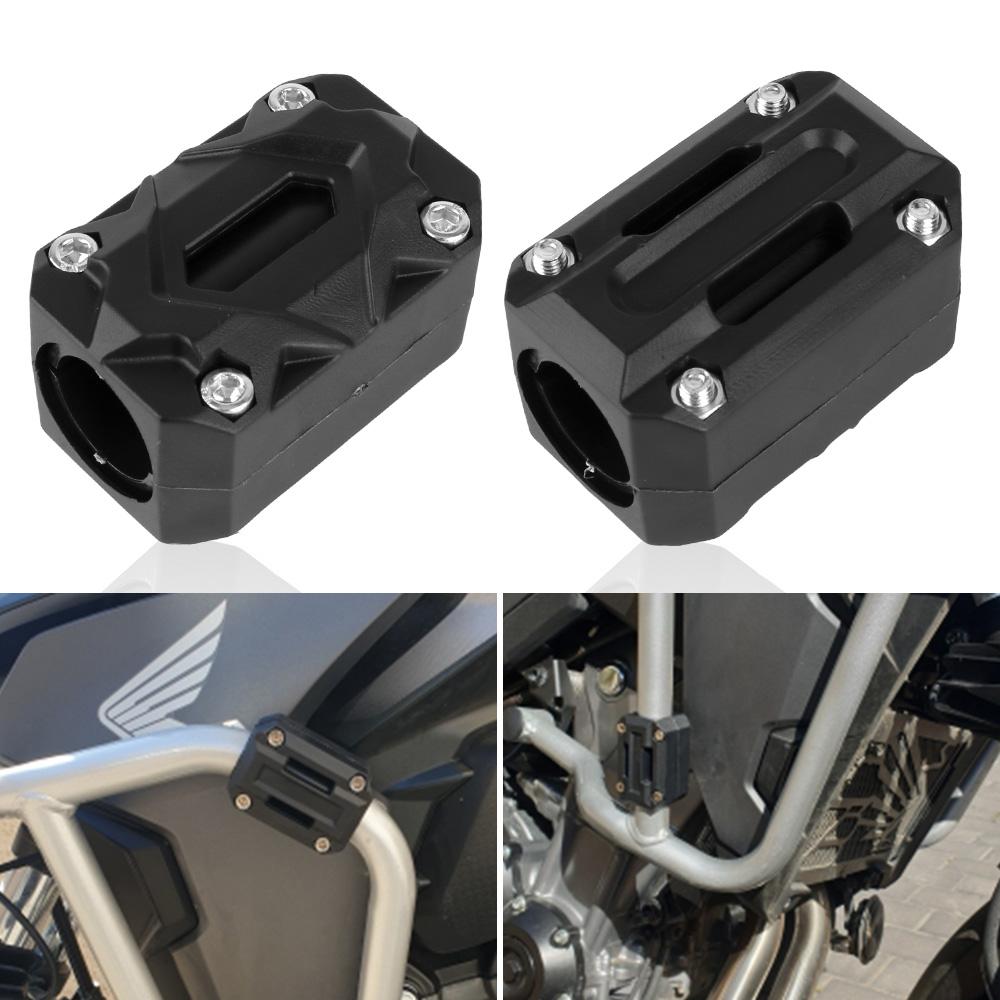 For Honda Fit for 22/25/28mm Motorcycle Engine Guard Protector Engine Bumper Guard Blocks Decorative Block Crash Bar