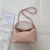 Faux Leather Shoulder Bag Solid Color Women Fashion Crossbody Bag