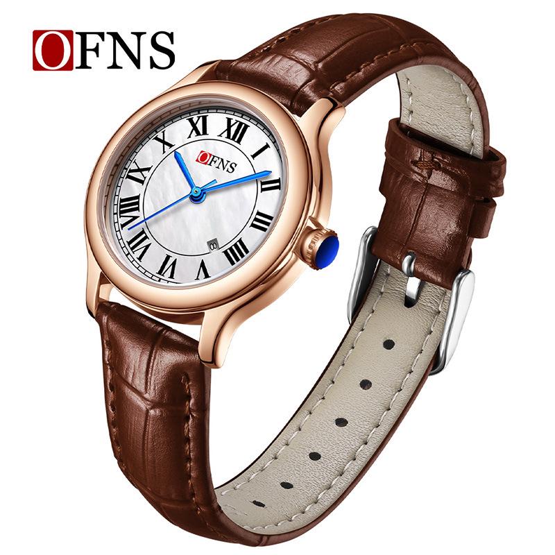 Oufannishi Light Luxury Mother-Daughter Pearl Watches: Classic, High-Value, Retro, Waterproof Quartz.