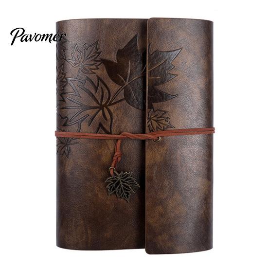 Faux Leather Cover Journal Vintage Journal, Refillable Notebook for Travel Office Daily Writing, A5 Size Lined Blank Dairy Planner, Gift Men