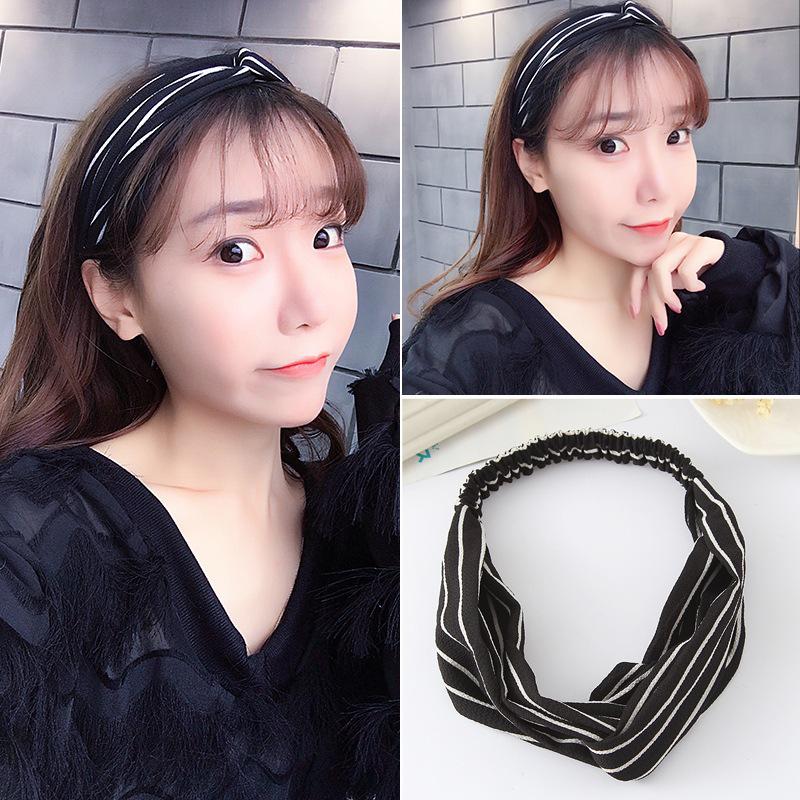 Korean Spring-Summer Elastic Chiffon Silk Headband for Women – Hair Accessories, Sports & Face Washing