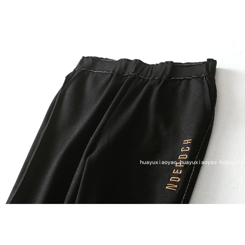 [Big Sale No Change] Brand Slim Looking Loose Thickened, Sanded Fabric Harem Casual Pants Women's Cropped Pants Fall and Winter