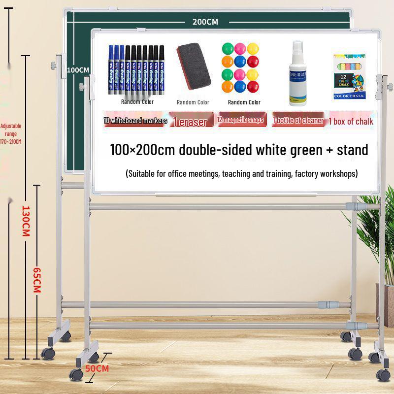 Mobile Magnetic Whiteboard Stand for Office, Meetings, Teaching, and Displays