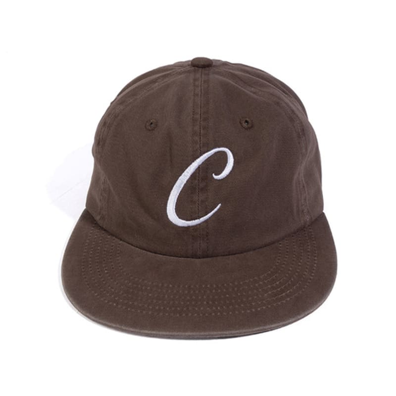

commoncapsuleproject C Logo 6-Panel Flat Visor Cap (Brown) BROWN_FREE