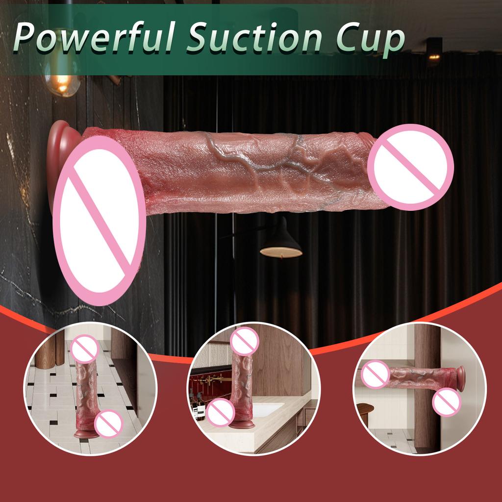 Long realistic Thrusting dildo vibrator penis telescopic silicone Dick female remote control vibrator for women Masturbation 18+