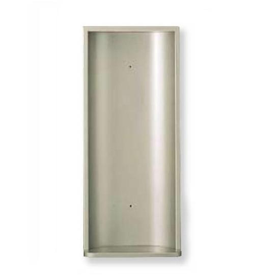 

Manten Shokai Fire Extinguisher Open Silver Metallic Box, Semi-Recessed Type, MHES-FO,