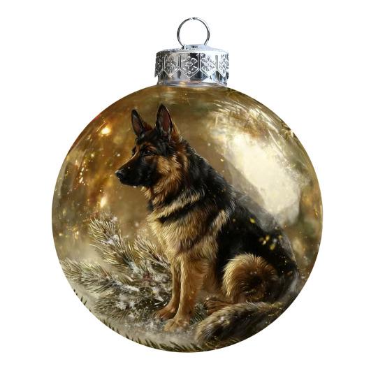 3D Animal Christmas Ball Ornament Funny Dog/Cat/Turtle Hanging Decoraton Clear Plastic Xmas Balls Ornament
