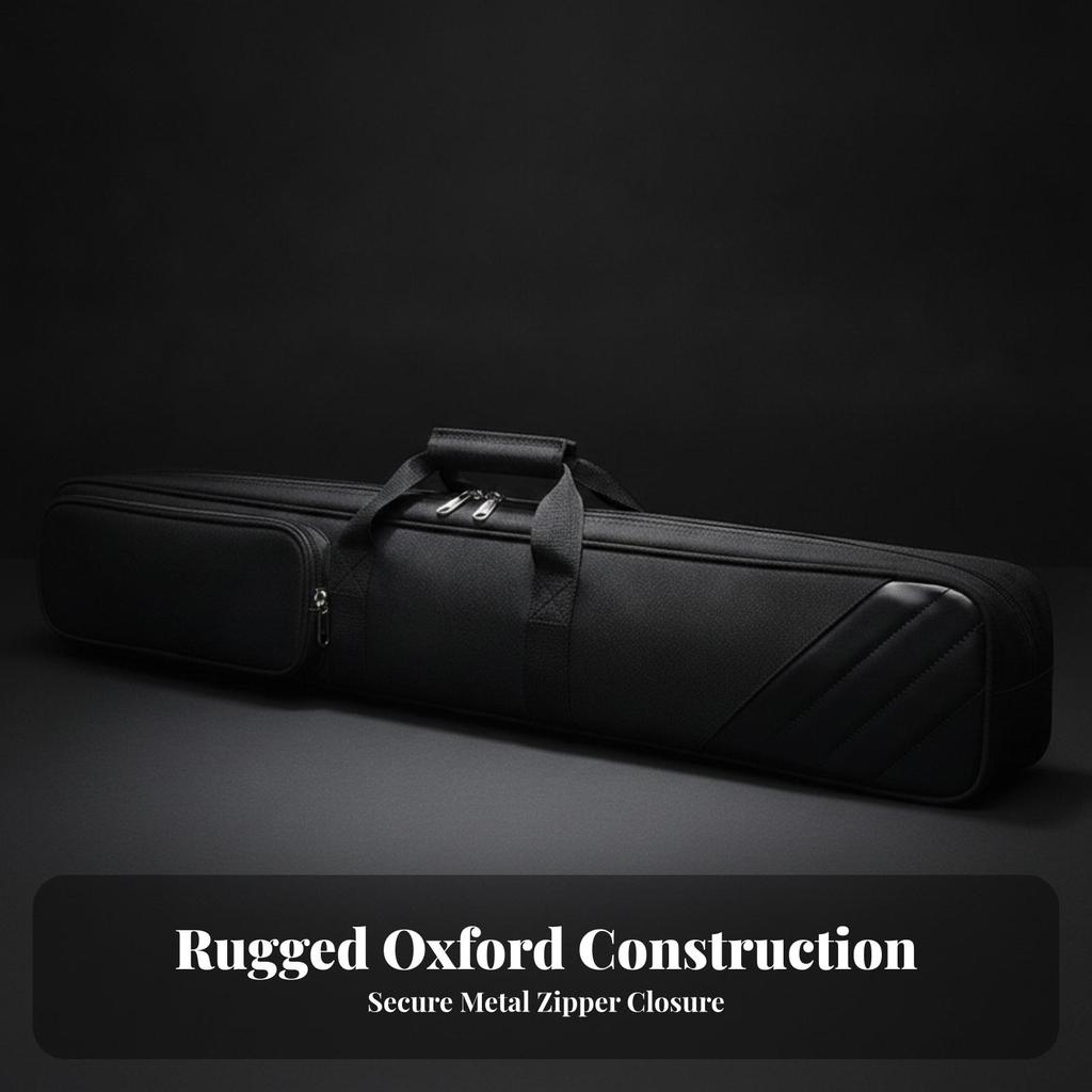 Billiard Cue Case Soft with Pocket Sturdy for Travel, Practice Sessions