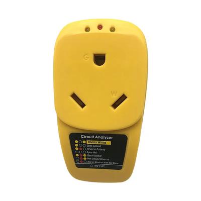 Wohnmobil Überspannungsschutz LED-Anzeigeleuchte 30 Ampere Stecker auf 30 Ampere Buchse Anschlussadapter Stromkreisanalysator für Wohnmobil Wohnwagen Anhänger