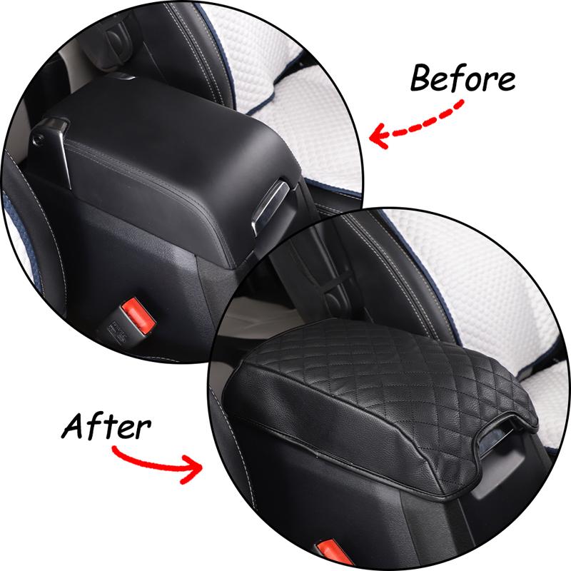 Ochranný potah na box loketní opěrky středové konzole auta z PU kůže Pro Land Rover Discovery 4 2010-2016 Pro Range Rover Sport 2010-2013